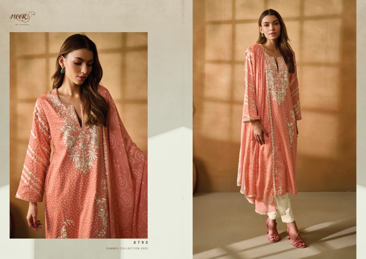 Kimora Gara Fancy Casual Wear Pure Cotton Printed Designer Suit Collection